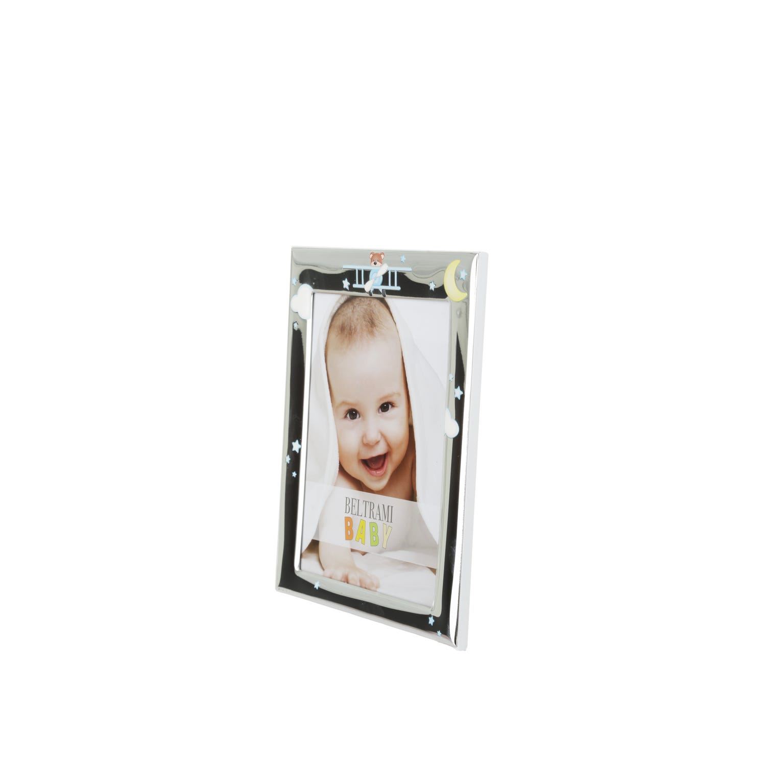 Portafoto bimbo Orsetto pilota foto 13x18 cm Beltrami con argento Miro Silver