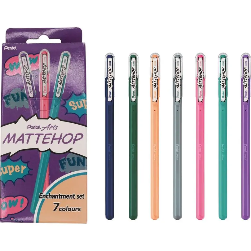 Kugelschreiber 7er-Set Mattehop Enchantment