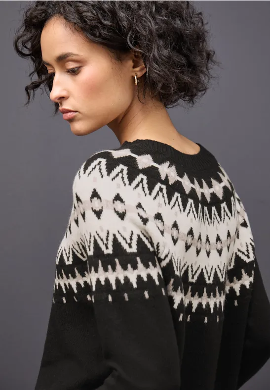 Pullover im Norweger-Look