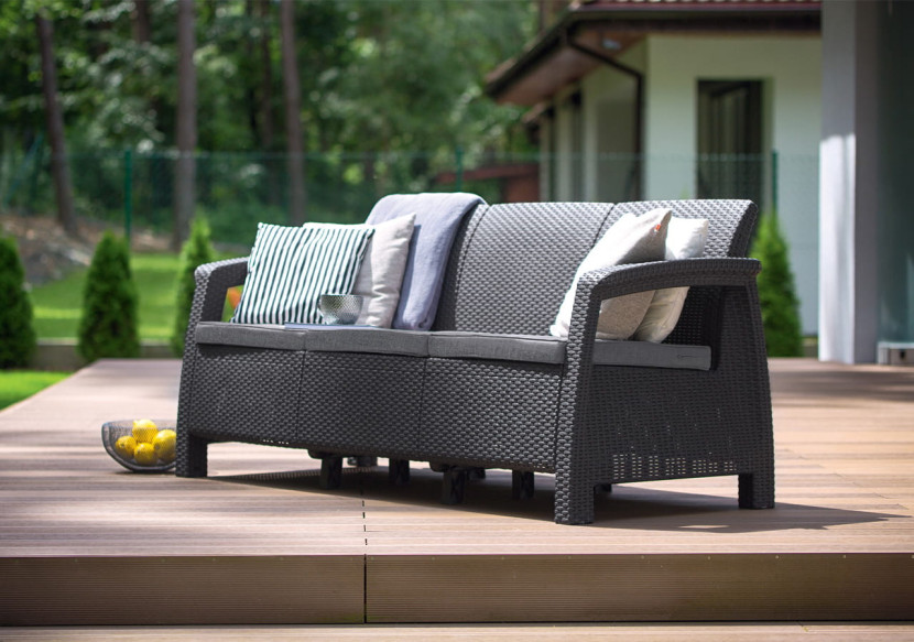 Sofa 3-osobowa Corfu Max Love - grafit