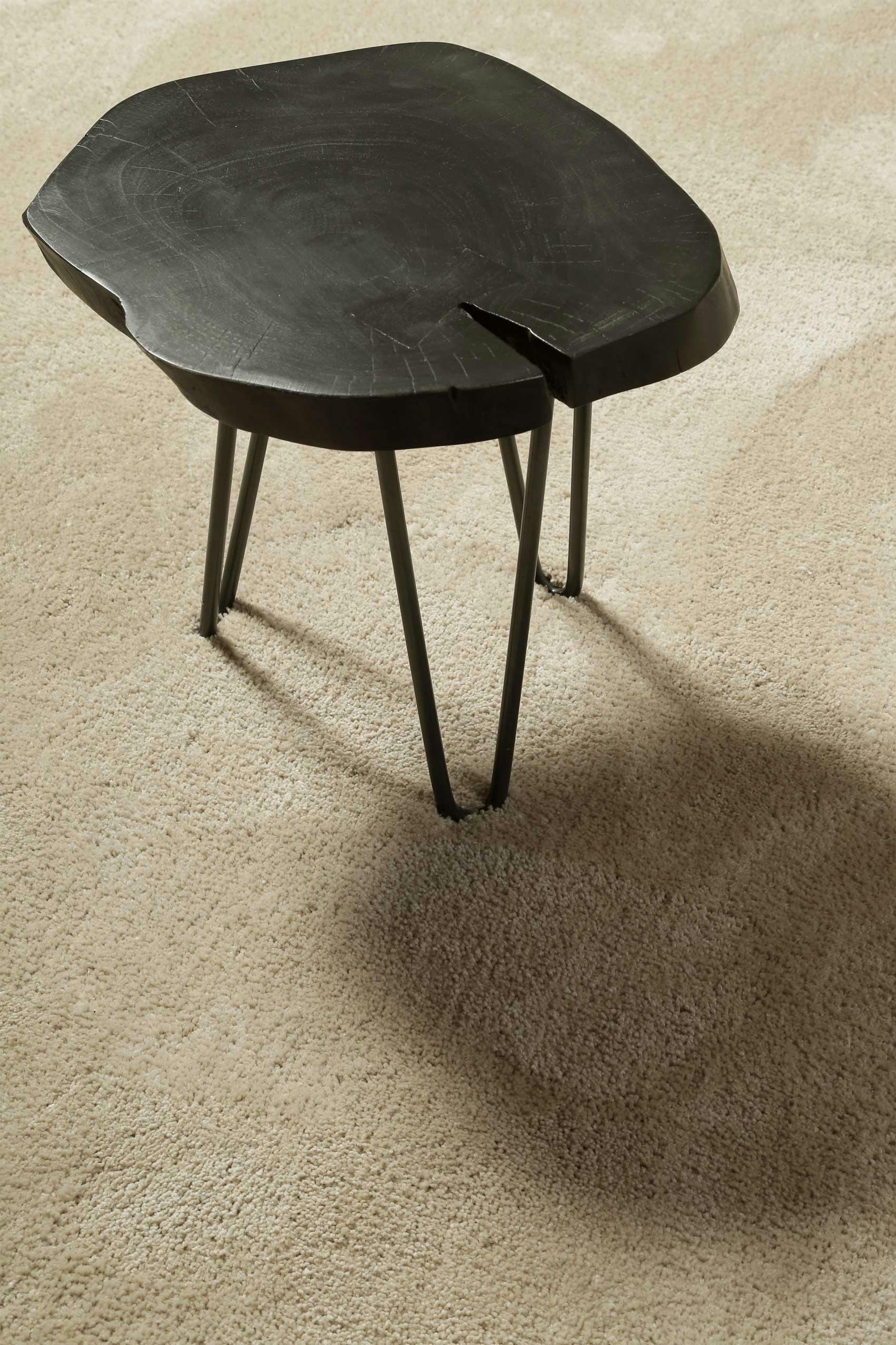 PISA - Tapis en microfibre dense beige doré 120x170 cm