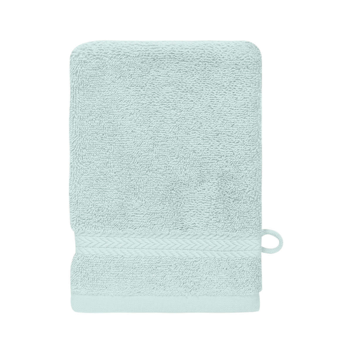 LUXURY - Lot de 3 gants de toilette 550gr/m²  bleu arctic 16x22 cm