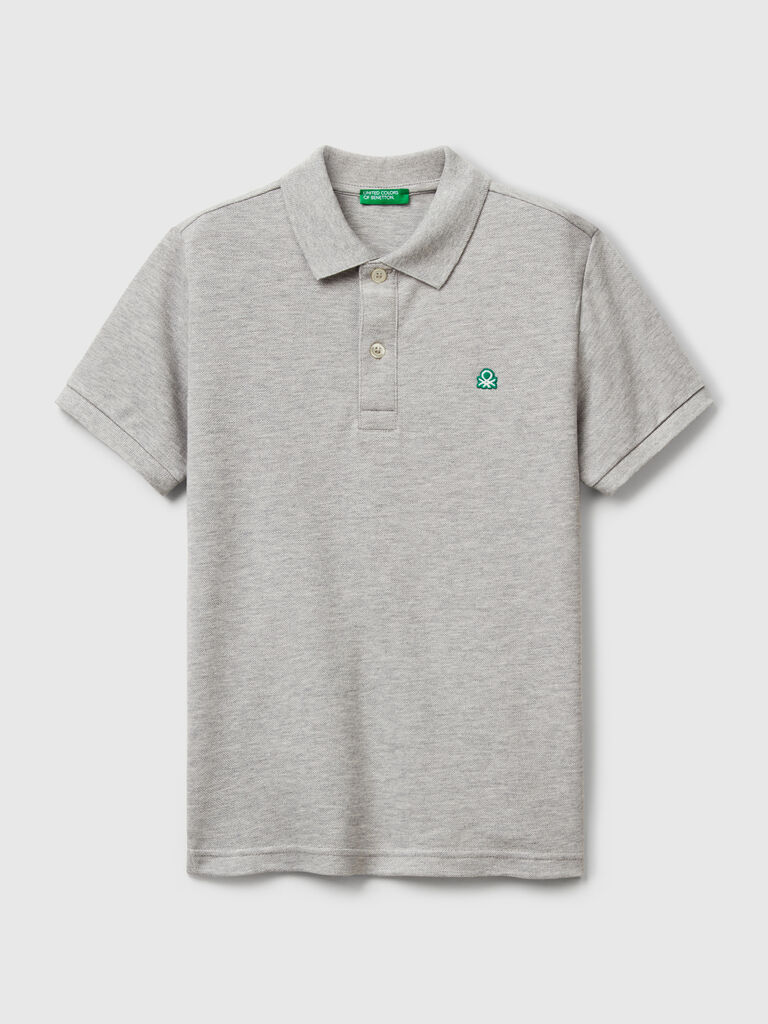 Slim fit polo in pure cotton