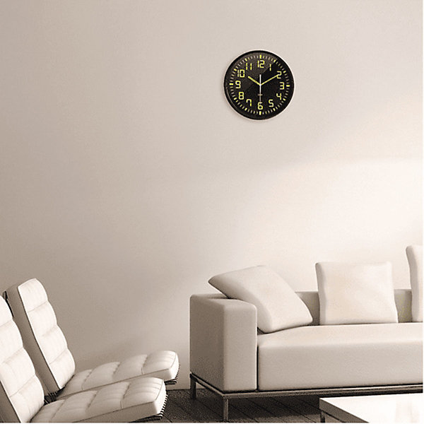 Horloge contraste silencieuse diamètre 30cm - Orium