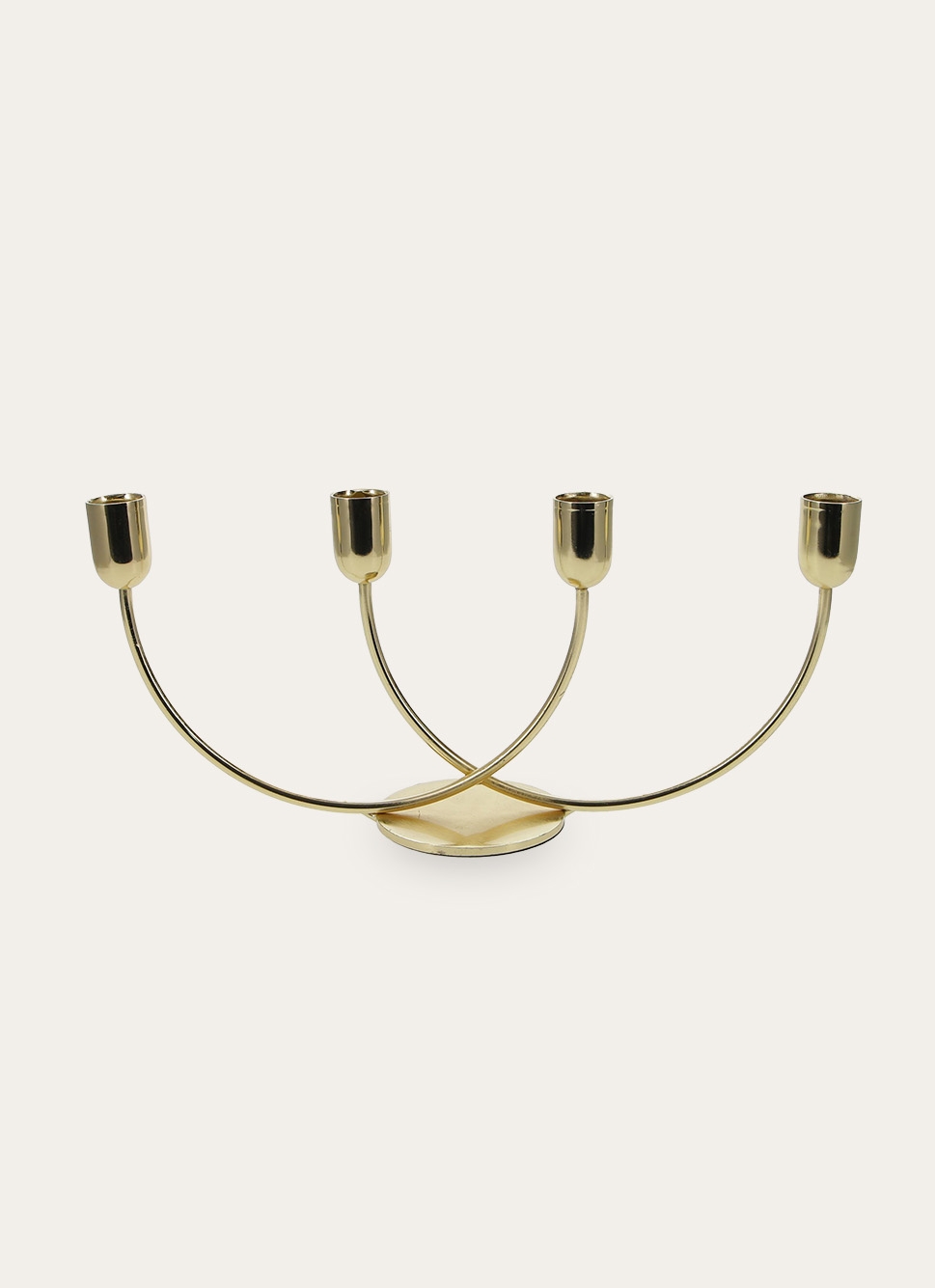 BOUGEOIR DORÉ 4 BRANCHES DORÉ