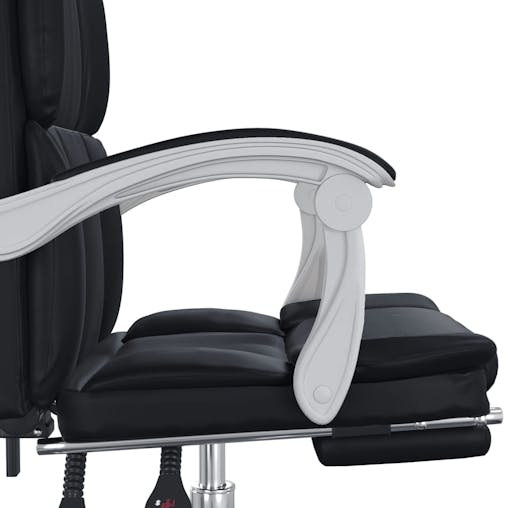 NNEVL Reclining Office Chair Black Faux Leather