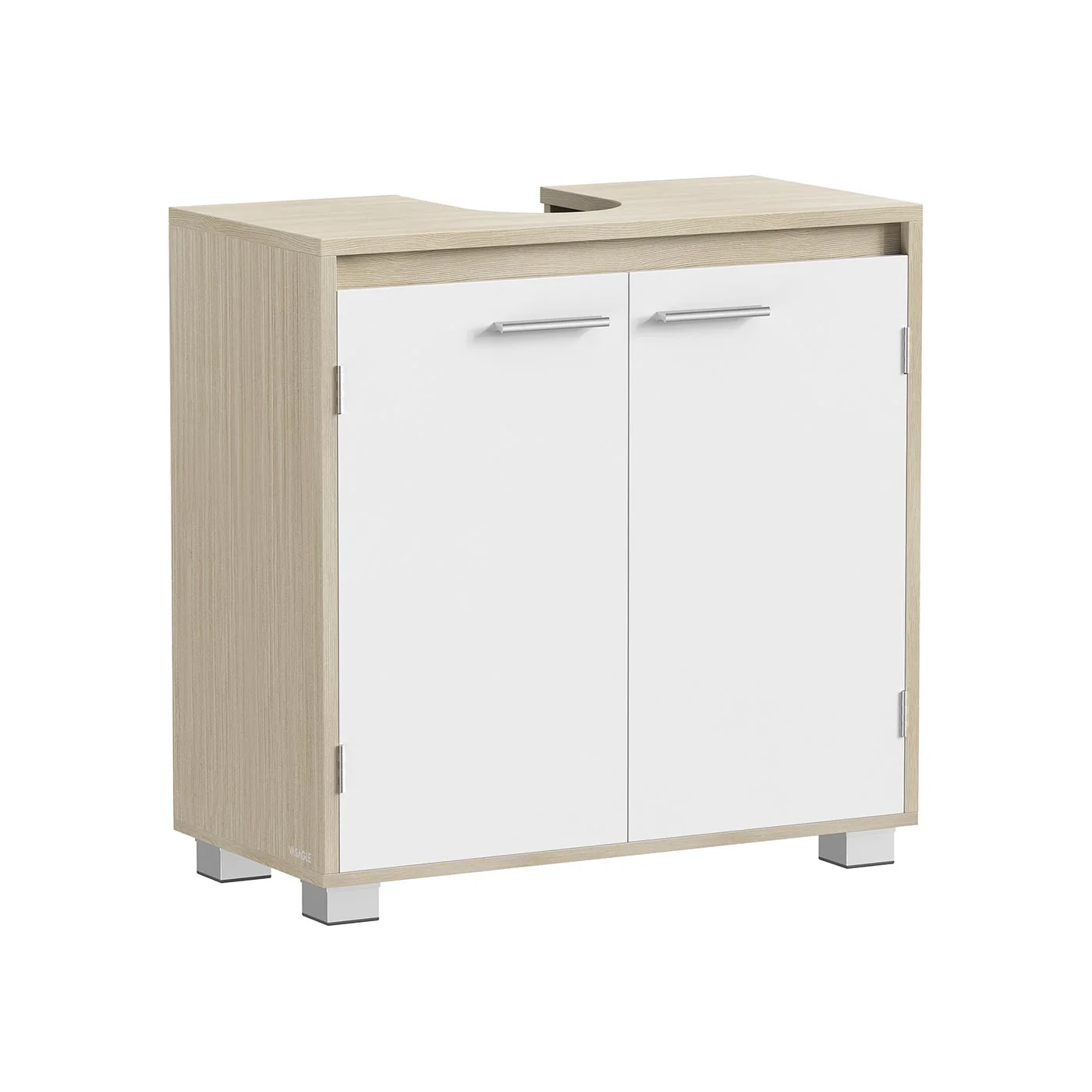Meuble sous lavabo moderne avec deux compartiments