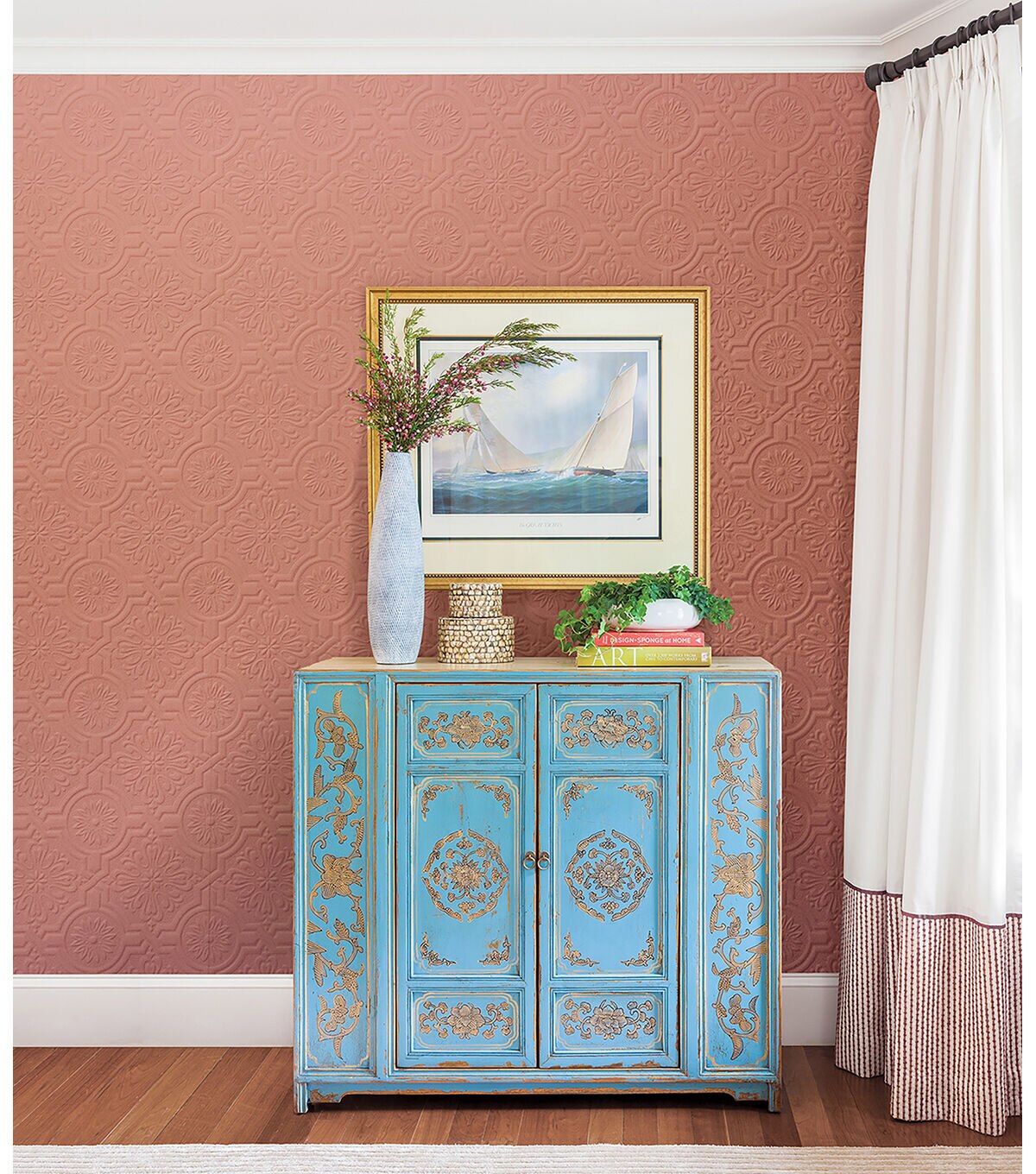 Wallpops Nazareth Ornate Tiles Paintable Wallpaper