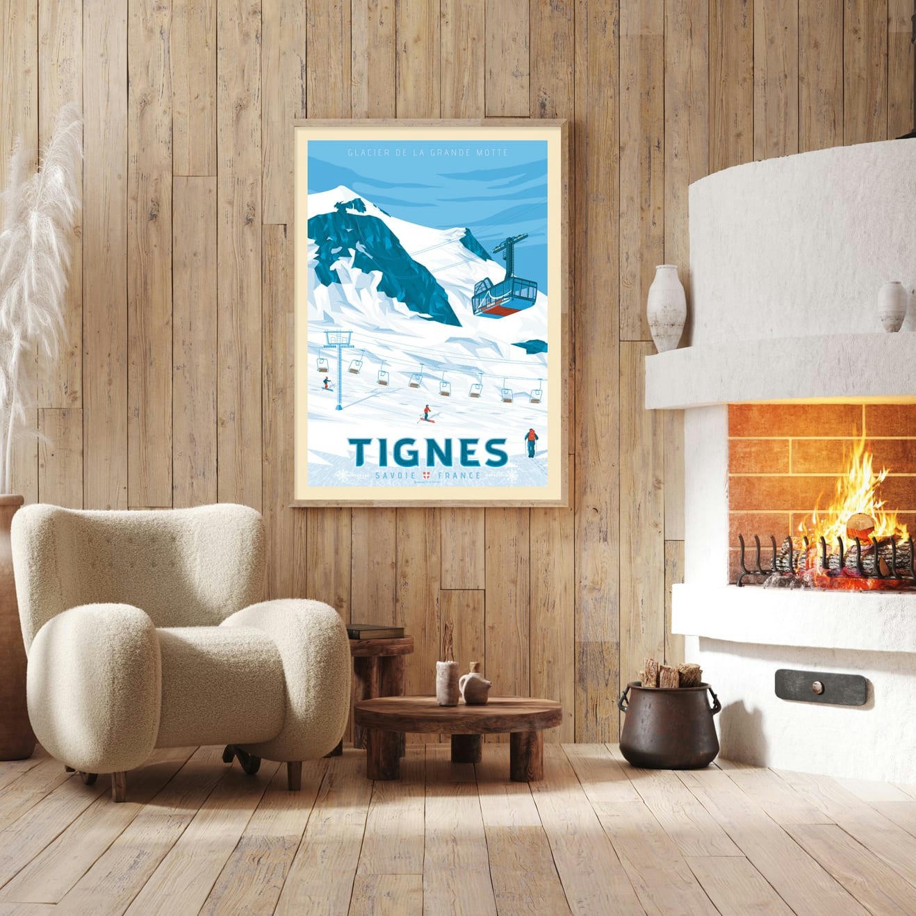 - Affiche Tignes  50x70 cm