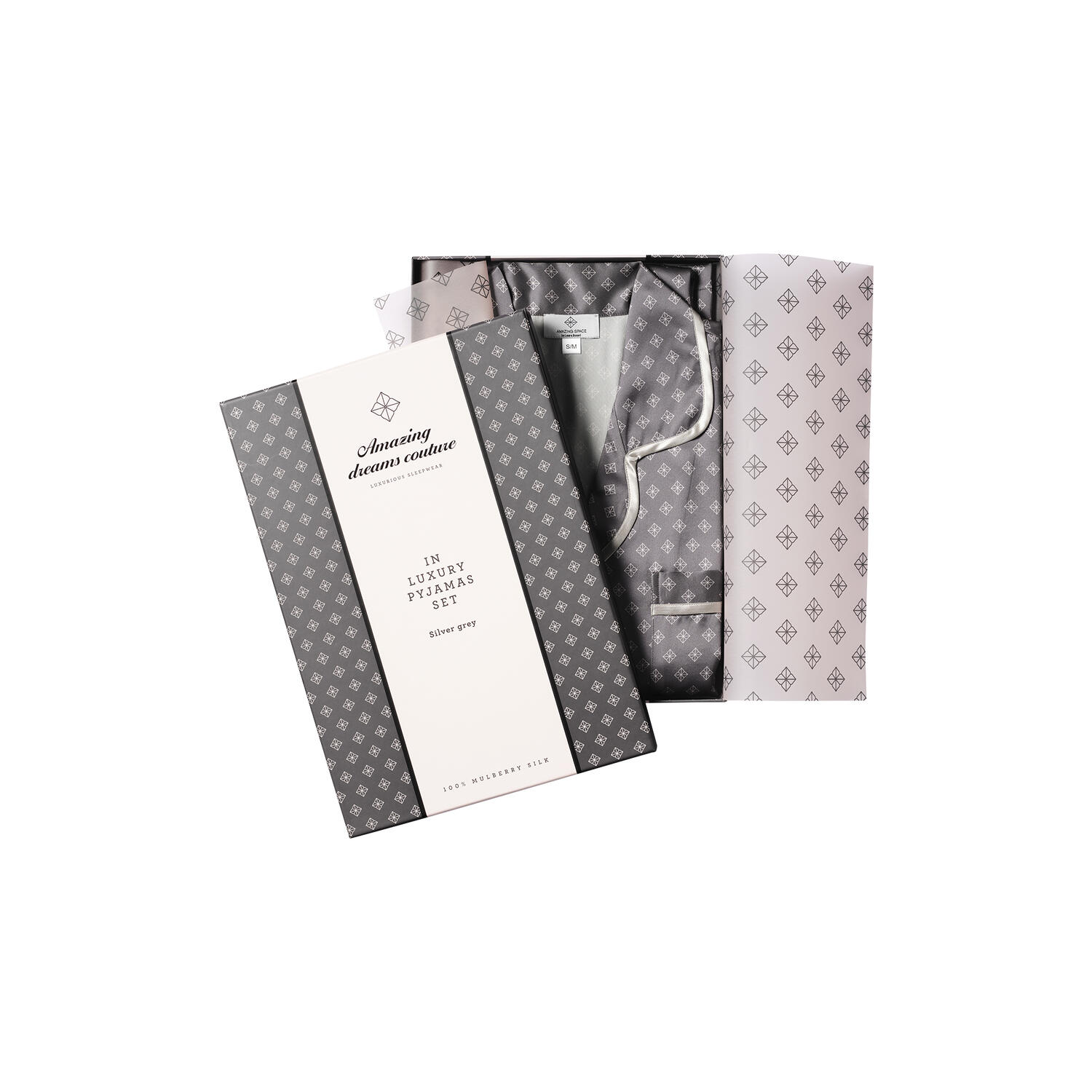 In Luxury Pyjamas, silver grey