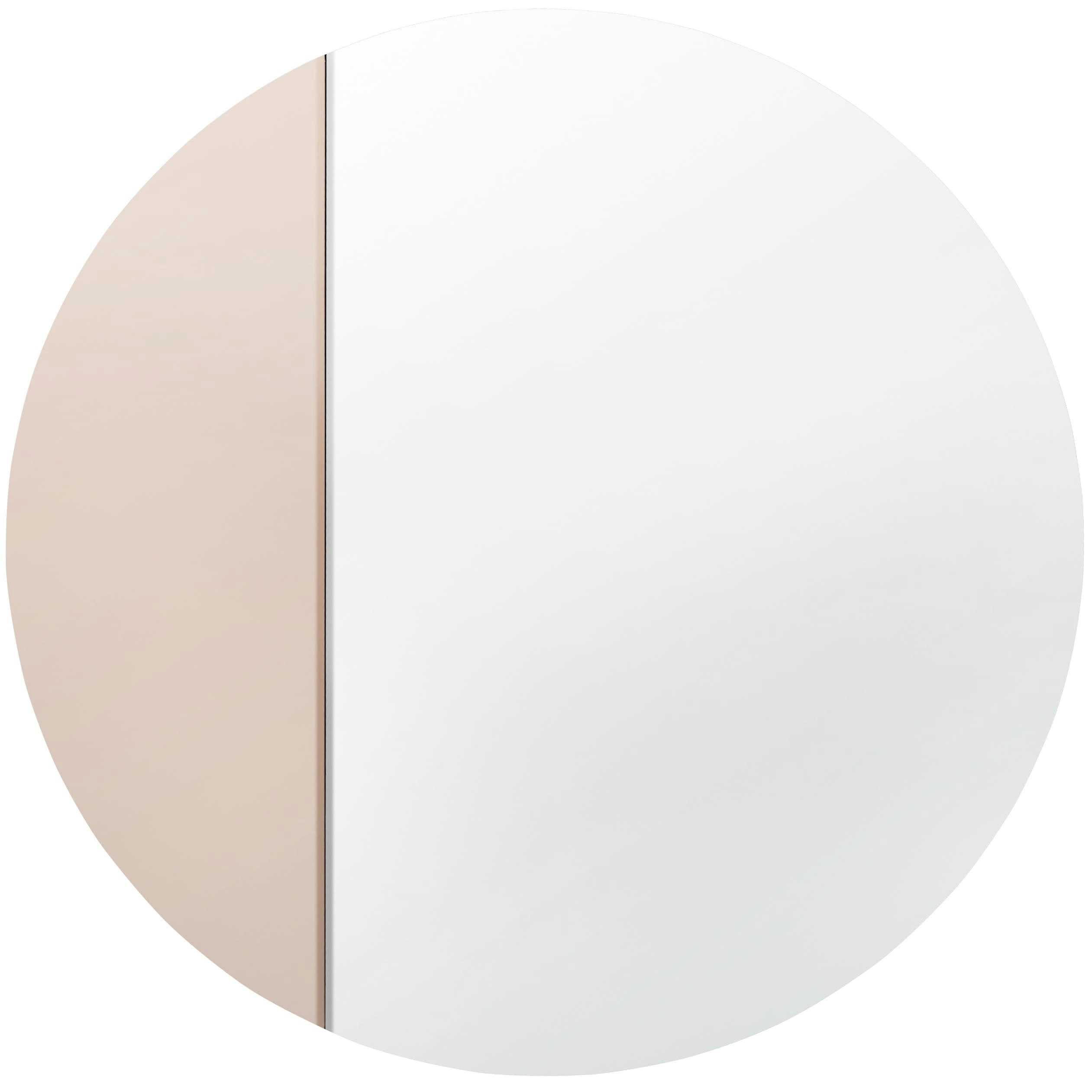 GEORGIA - Miroir rond transparent et cuivré D80