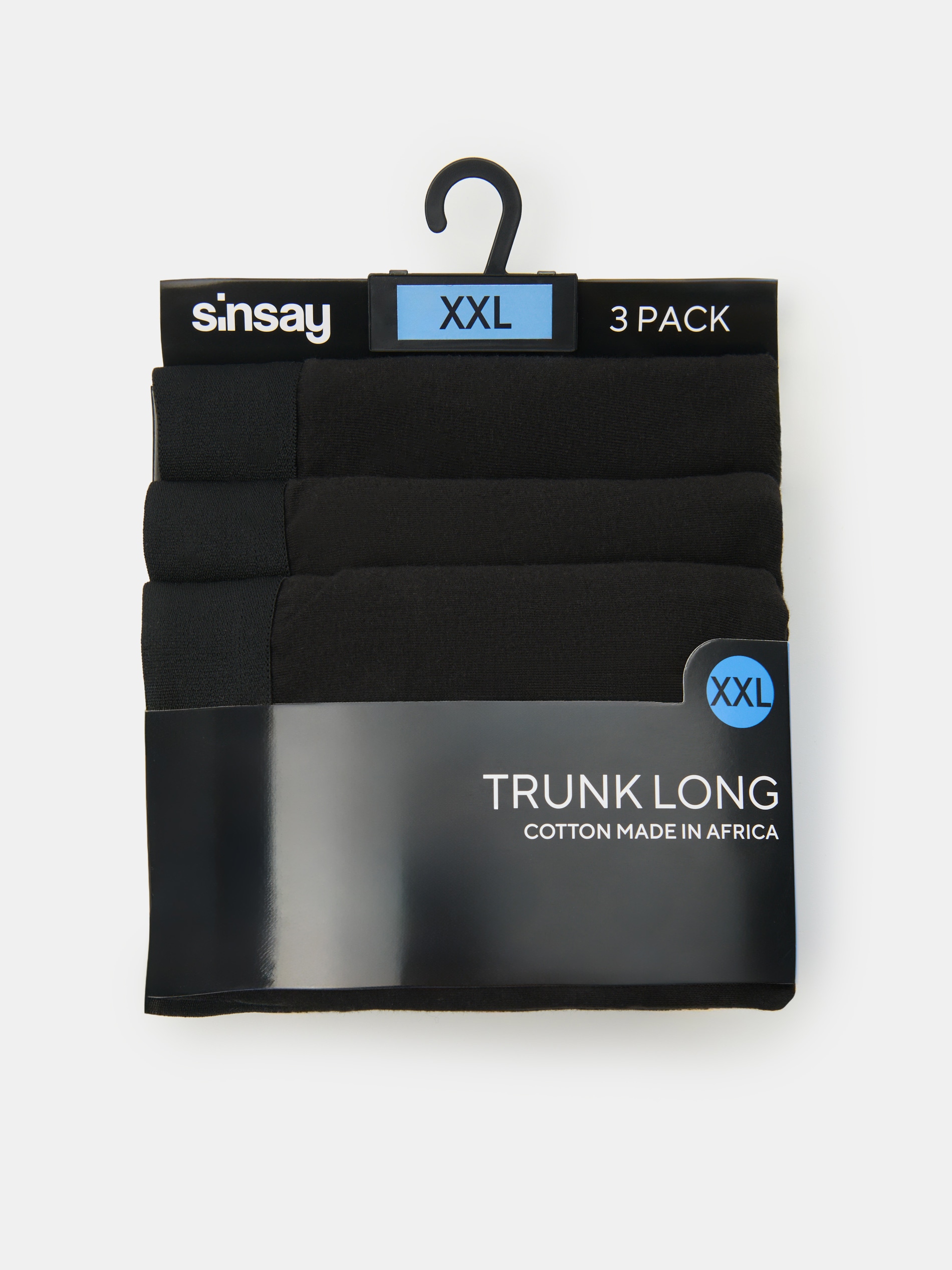 Bawełniane bokserki long 3 pack