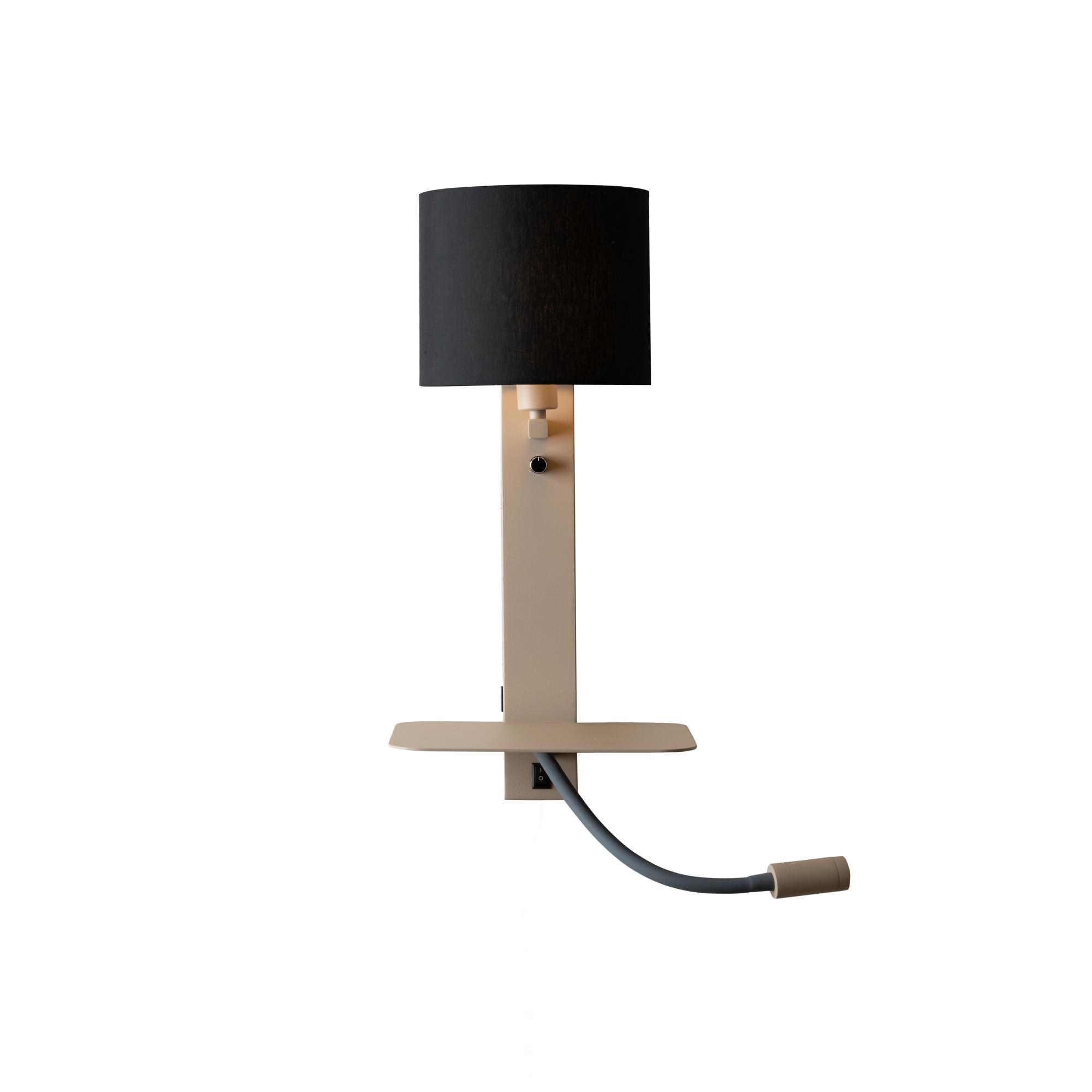it's about RoMi wandlamp Florence - bruin - 24x24x52cm