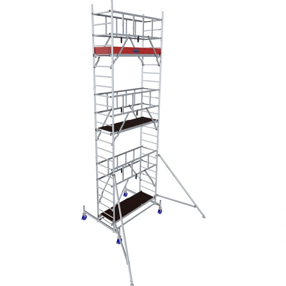Fahrgerüst »ProTec«, Arbeitshöhe: 7,30 m, max. 200 kg/m², Aluminium
