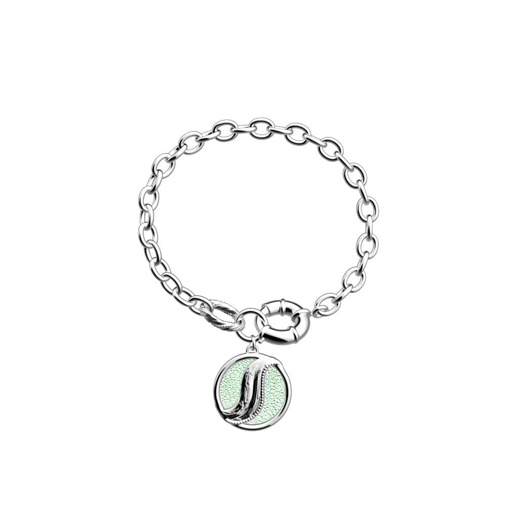 Bracelet Drapé, cuir réversible Aquatic / Aquamarine Métallisé