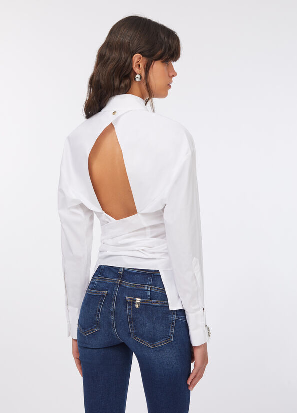 Camicia con ricami gioiello