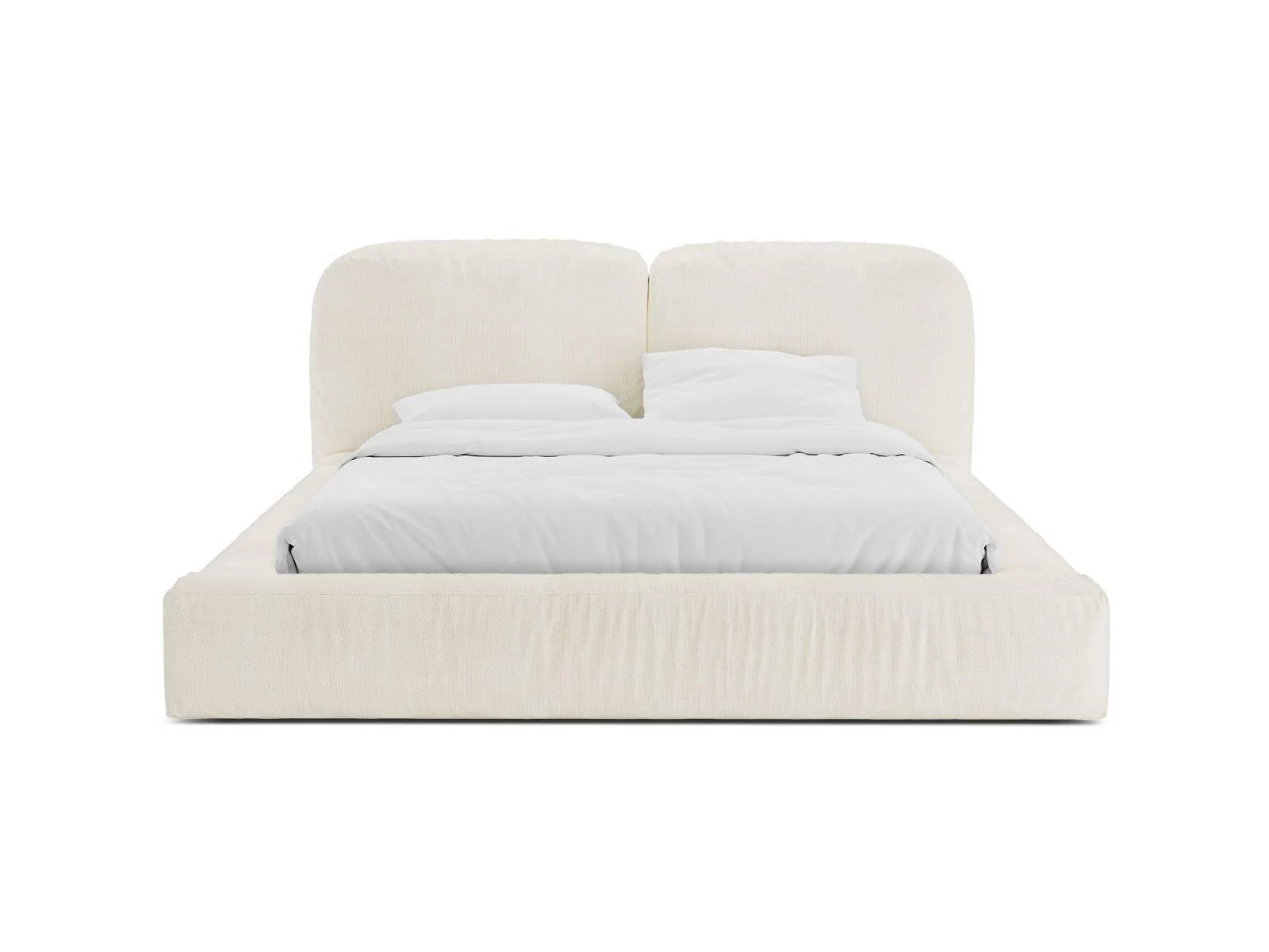 Bedframe Martina bouclé 140 x 200 met opbergruimte