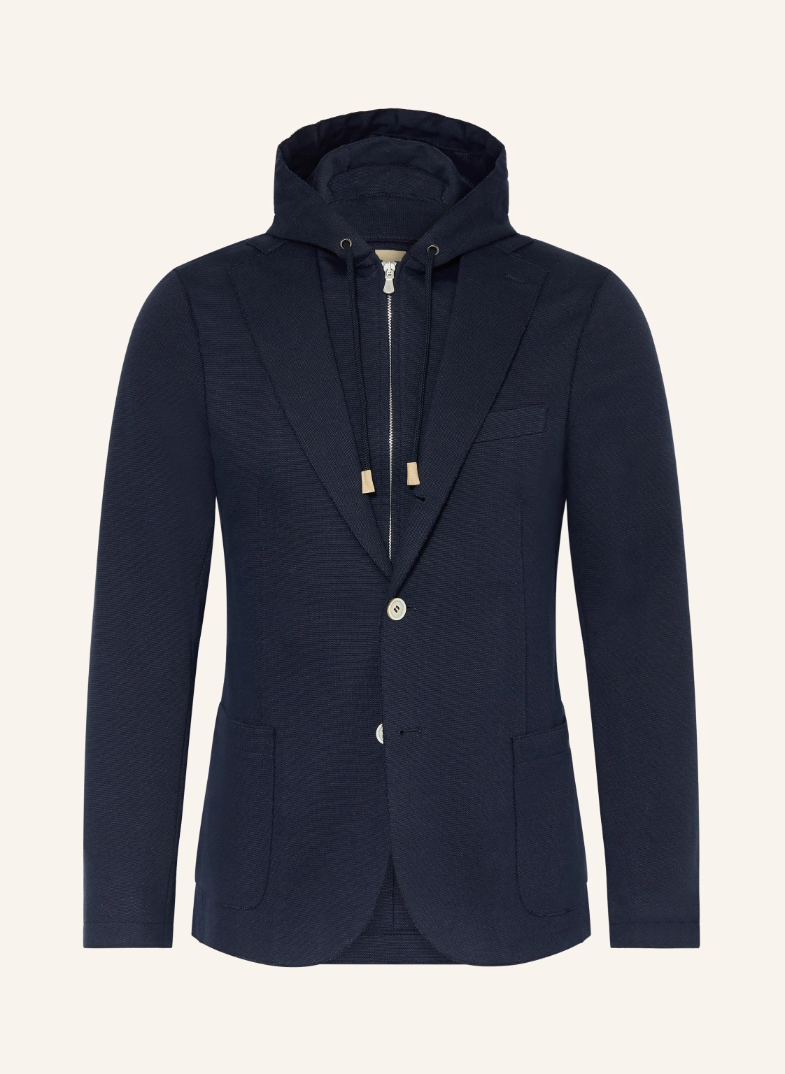 eleventy Jerseysakko Slim Fit mit abnehmbarer Blende
