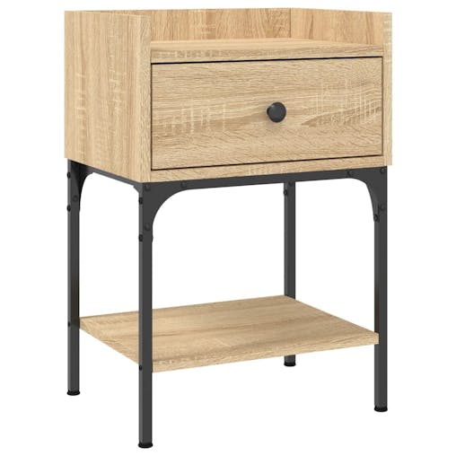 NNEVL Bedside Tables 2 pcs Sonoma Oak 40.5x31x60 cm Engineered Wood