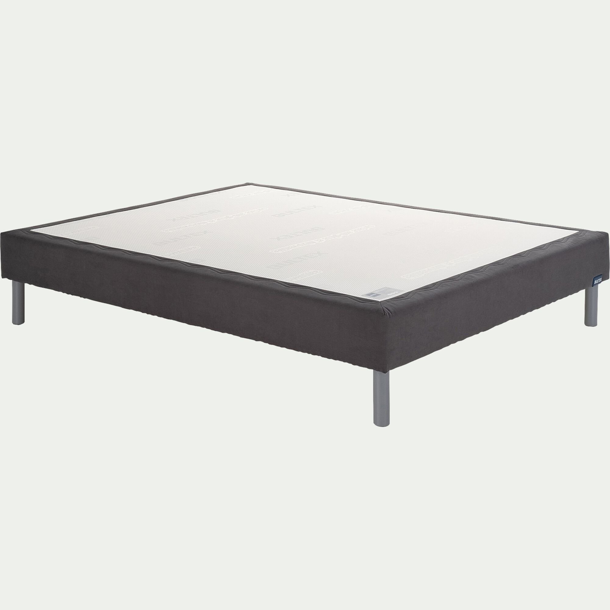 RAMBLAS - Sommier tapissier Bultex à lattes - gris 160x200cm