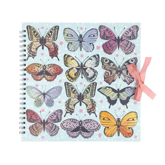 Spiral Bound Butterfly Scrapbook 12 x 12 Inches