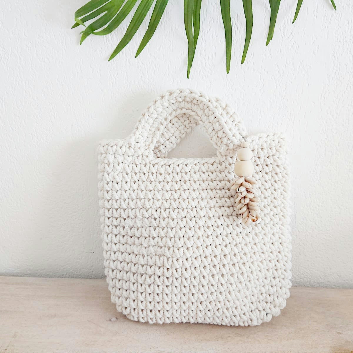 MONA - Sac en crochet, Blanc