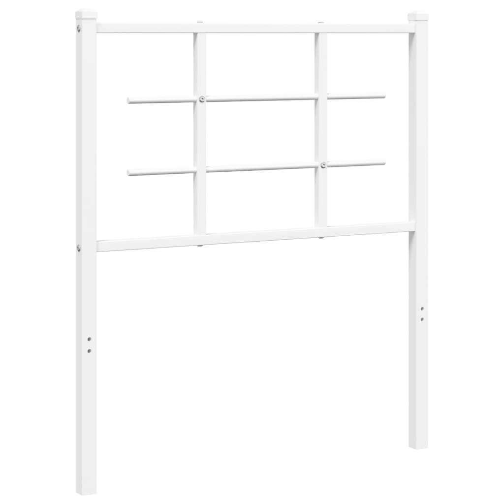 Wezgłowie Biały 75 cm Stal vidaXL