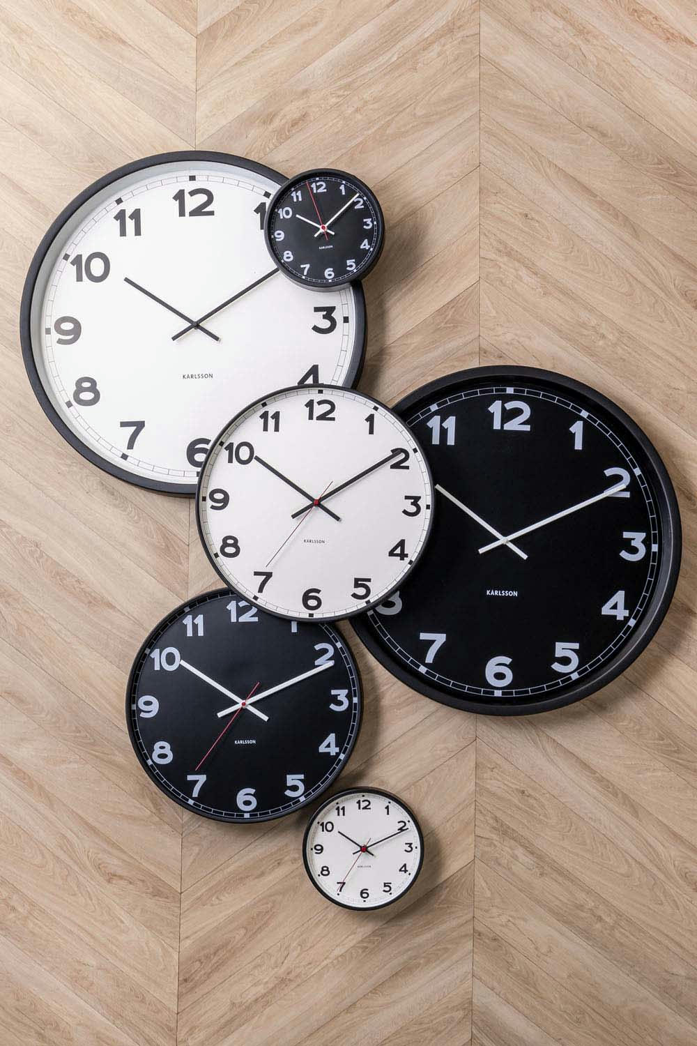 NEW CLASSIC - Horloge ronde en métal new classic 40 cm noir