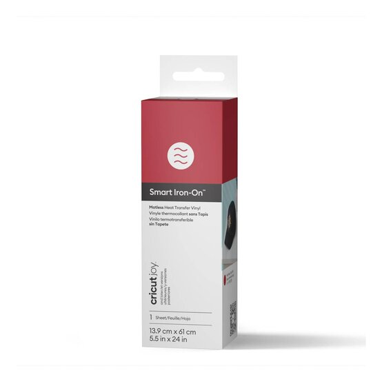 Cricut Joy Red Glitter Smart Iron-On 5.5 x 19 Inches