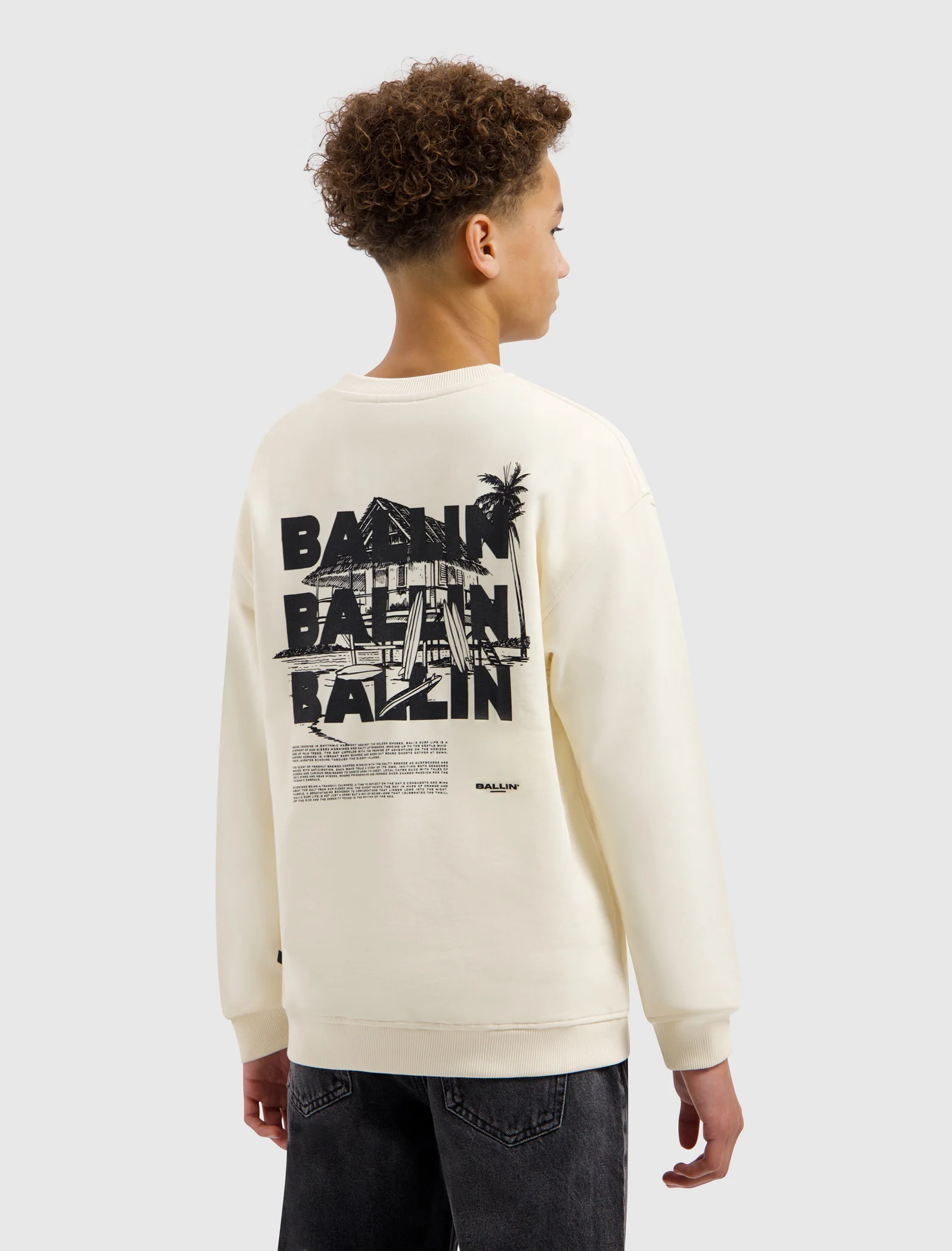 Junior Surfers Paradise House Sweater | Ecru