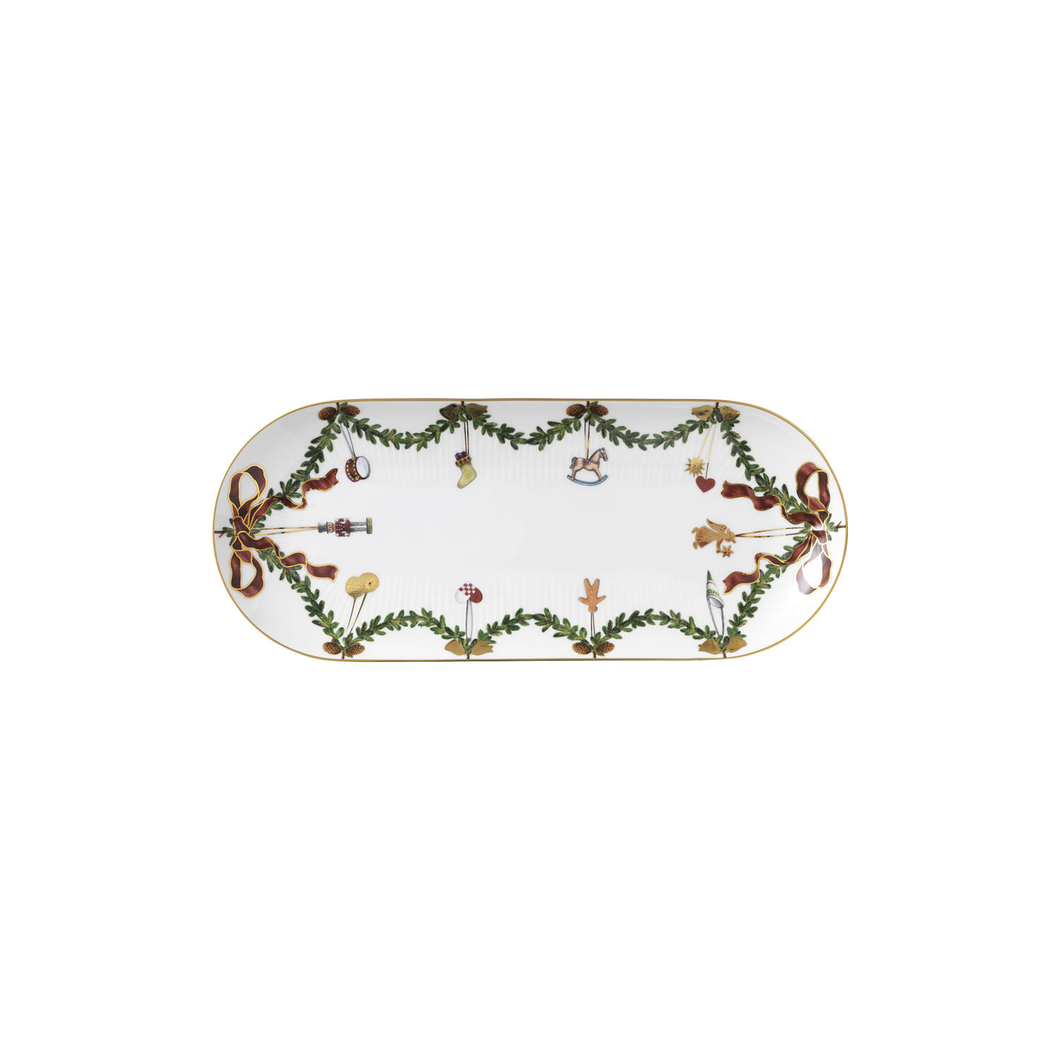 Stjerne Riflet Jul fad 39 cm