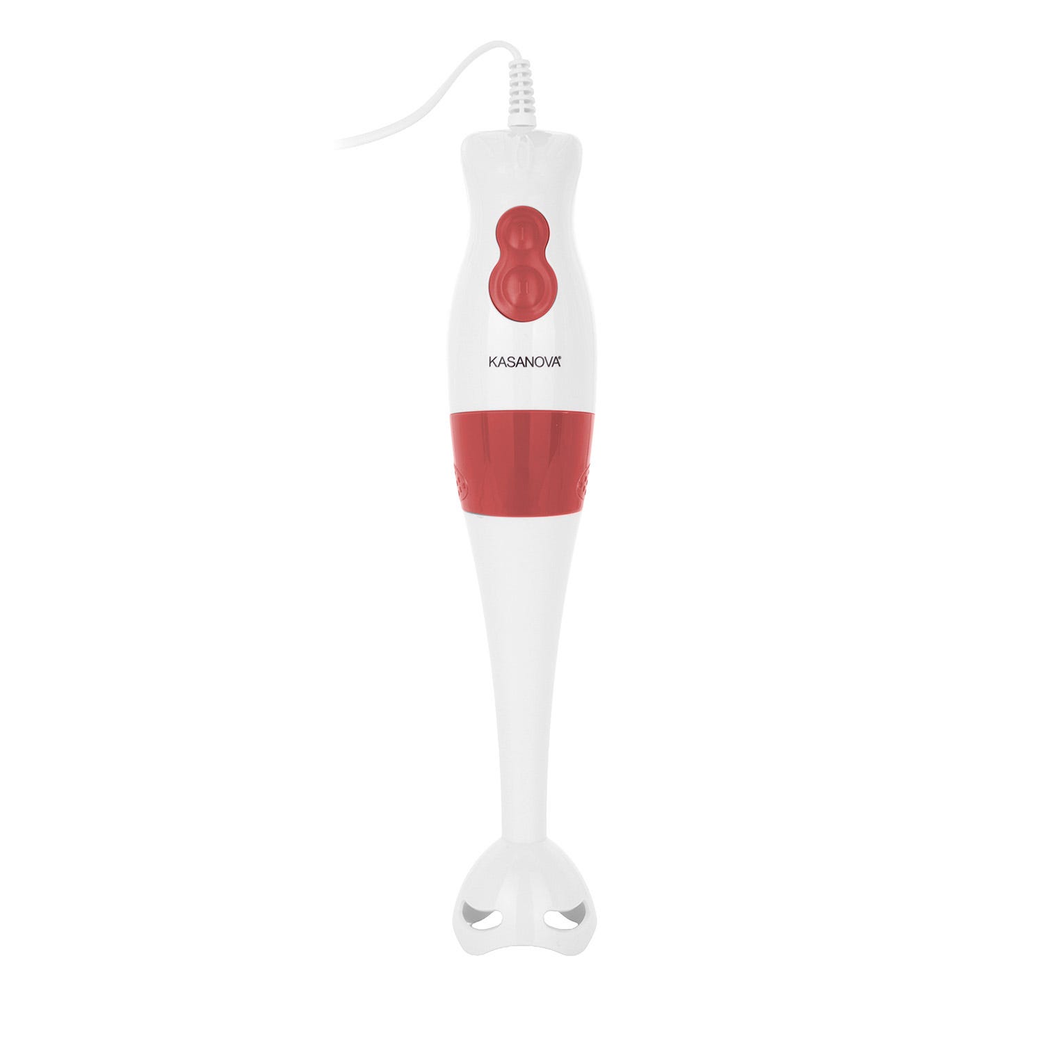 Set frullatore a immersione 3 in 1 rosso con stand