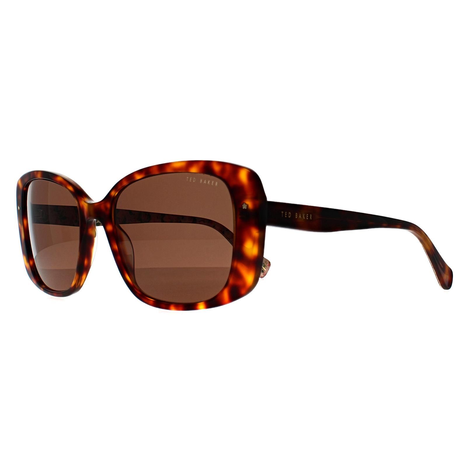 Ted Baker Square Tortoise Floral Brown TB1740 Penelope