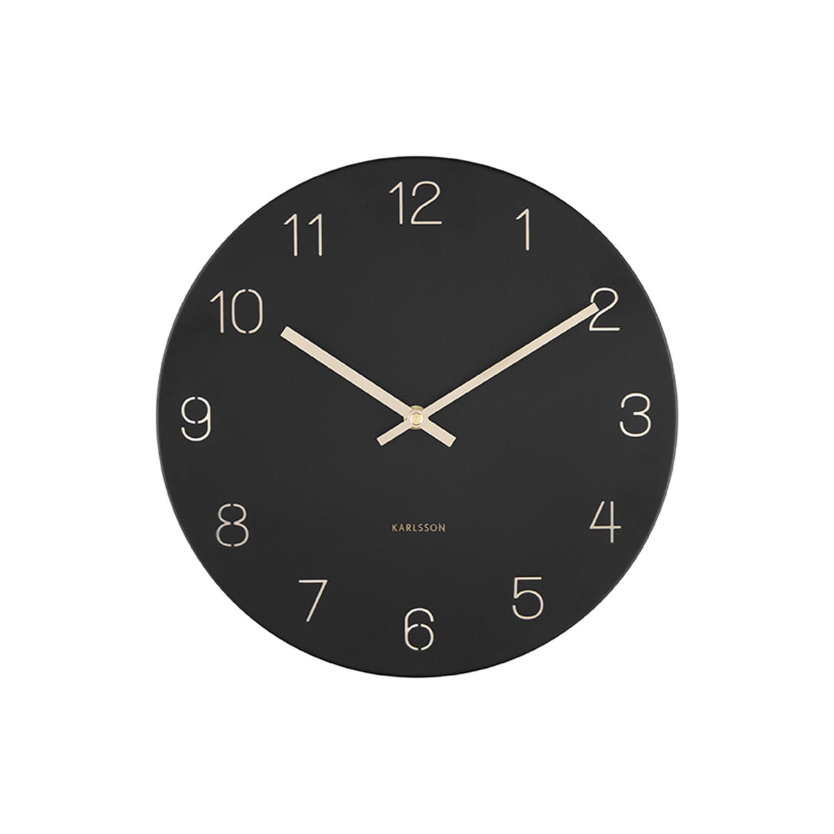 Karlsson wandklok Charm - zwart - Ø30cm