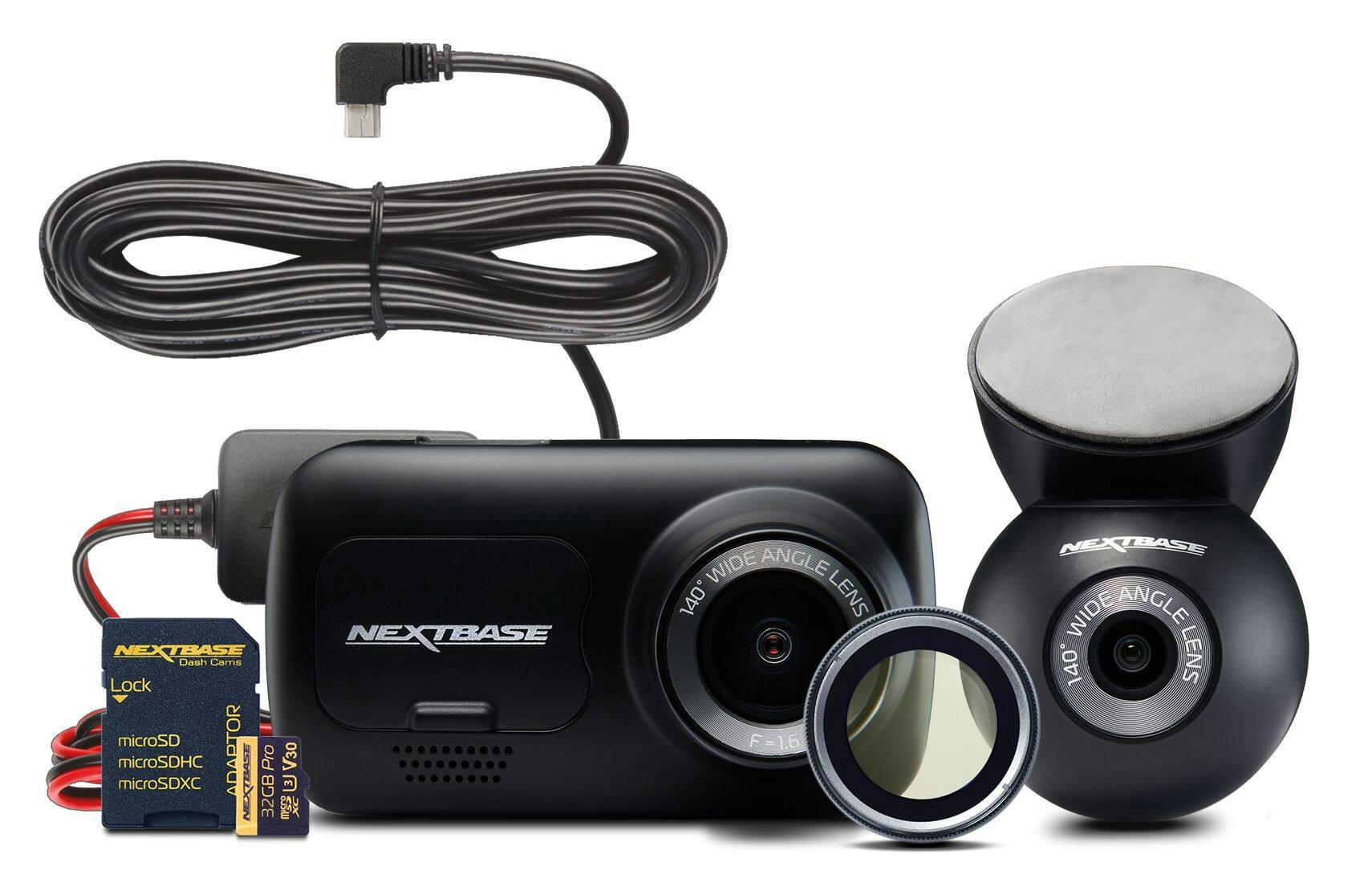 Nextbase 222XRC 1080p Dash Cam Bundle, 7-pc