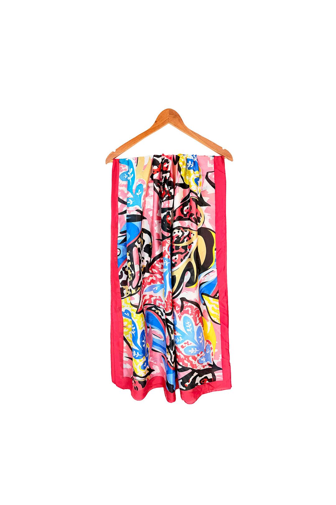 Vellin Colourful Abstract Art Print Lightweight Scarf