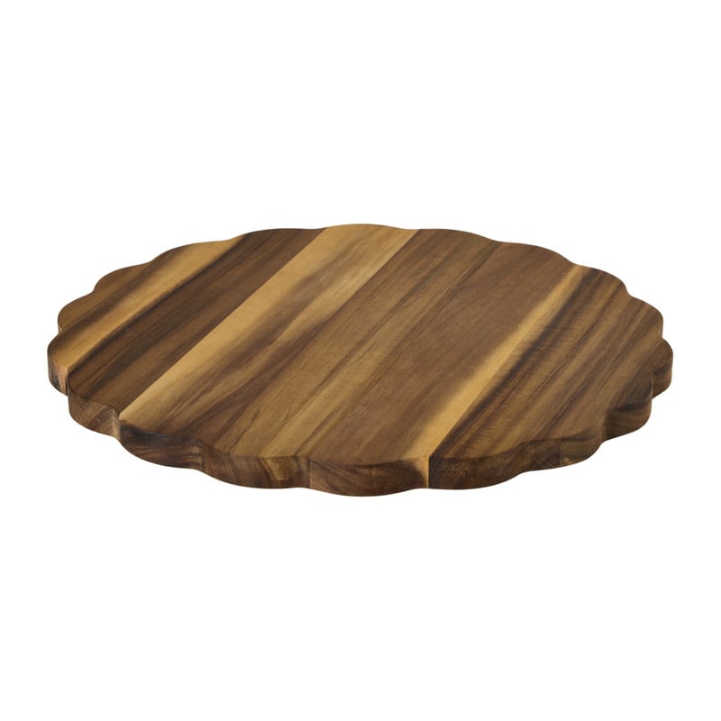 Borrelplank bloem - acaciahout - &Oslash;30x1.5 cm