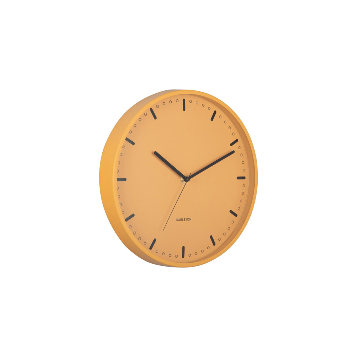Karlsson wandklok Cool Retro - geel - Ø30cm