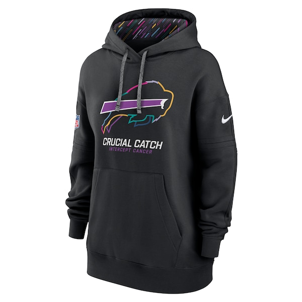 Buffalo Bills Nike Women's 2024 NFL Crucial Catch Club Pullover Hoodie - Black