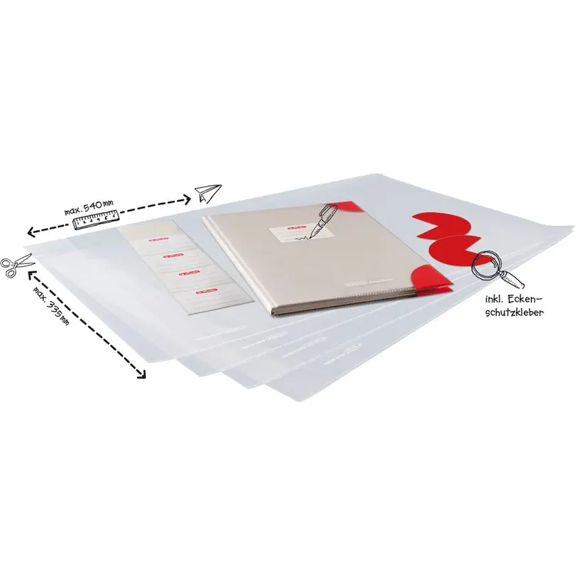 Etiketten 5er-Set herlitz