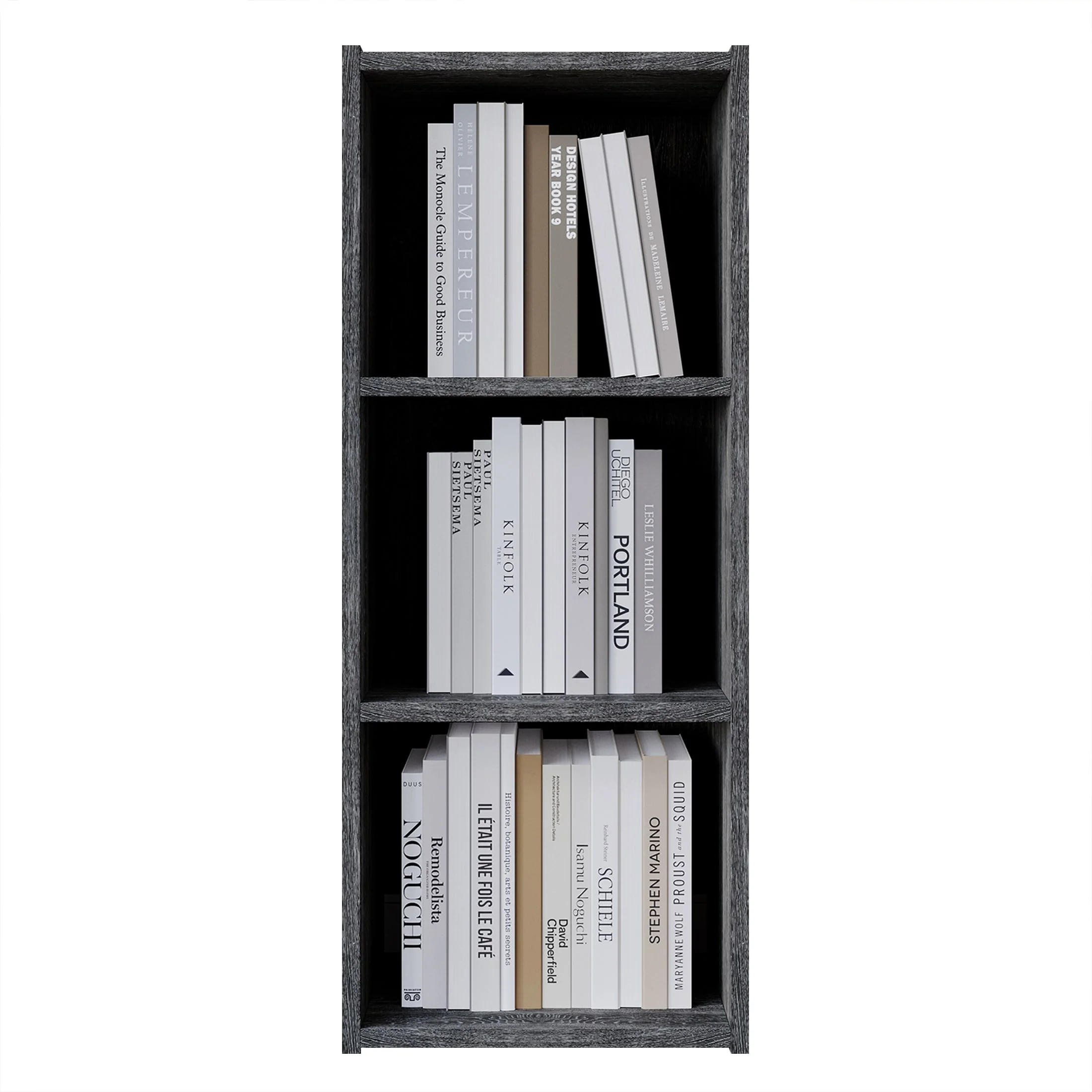 CraftPorch Simple Wooden 3-cube Shelves Bookcase
