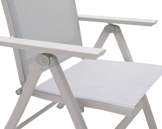 Frankie Folding Recliner Chair - Bone