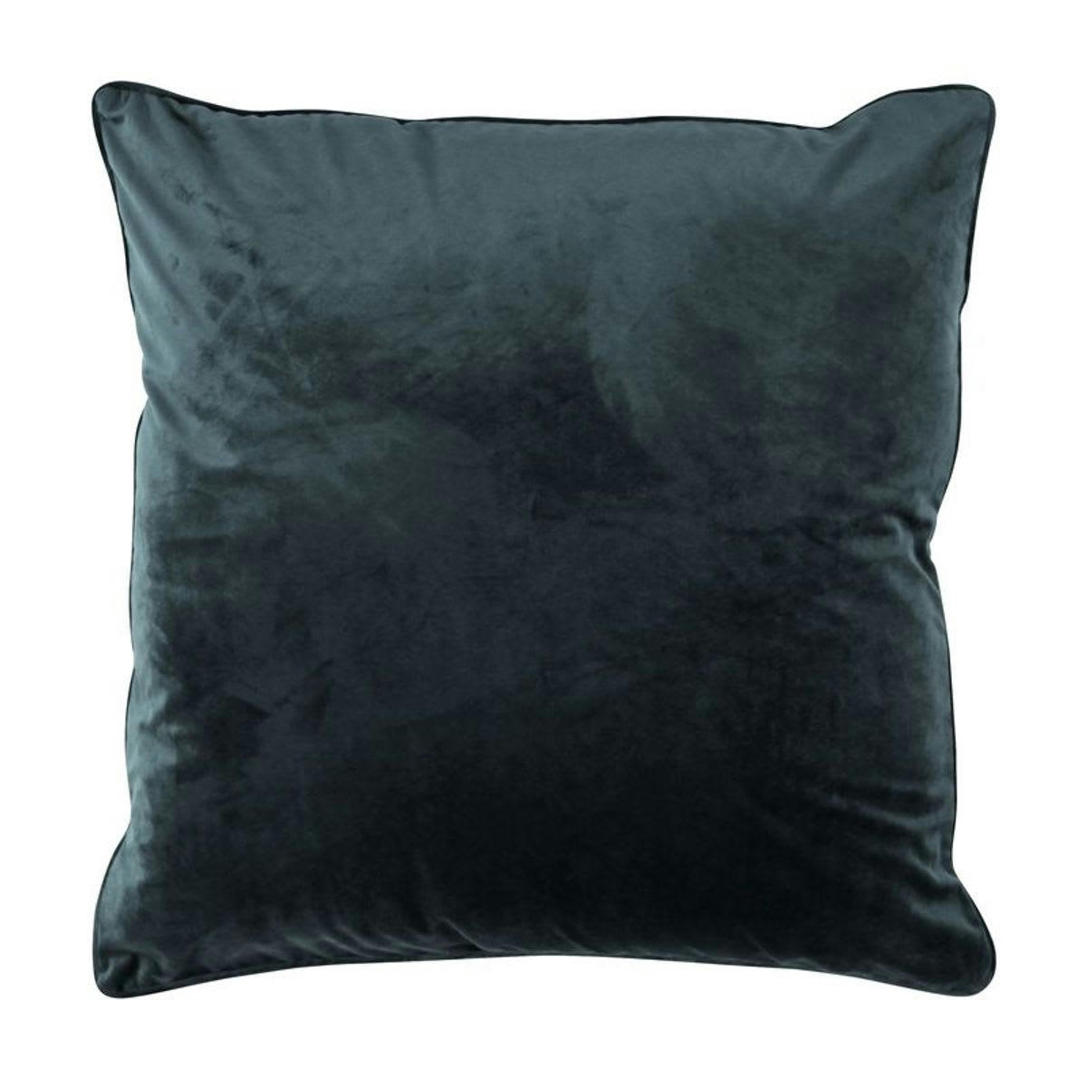 VELOURS - Coussin en velours gris 70x70