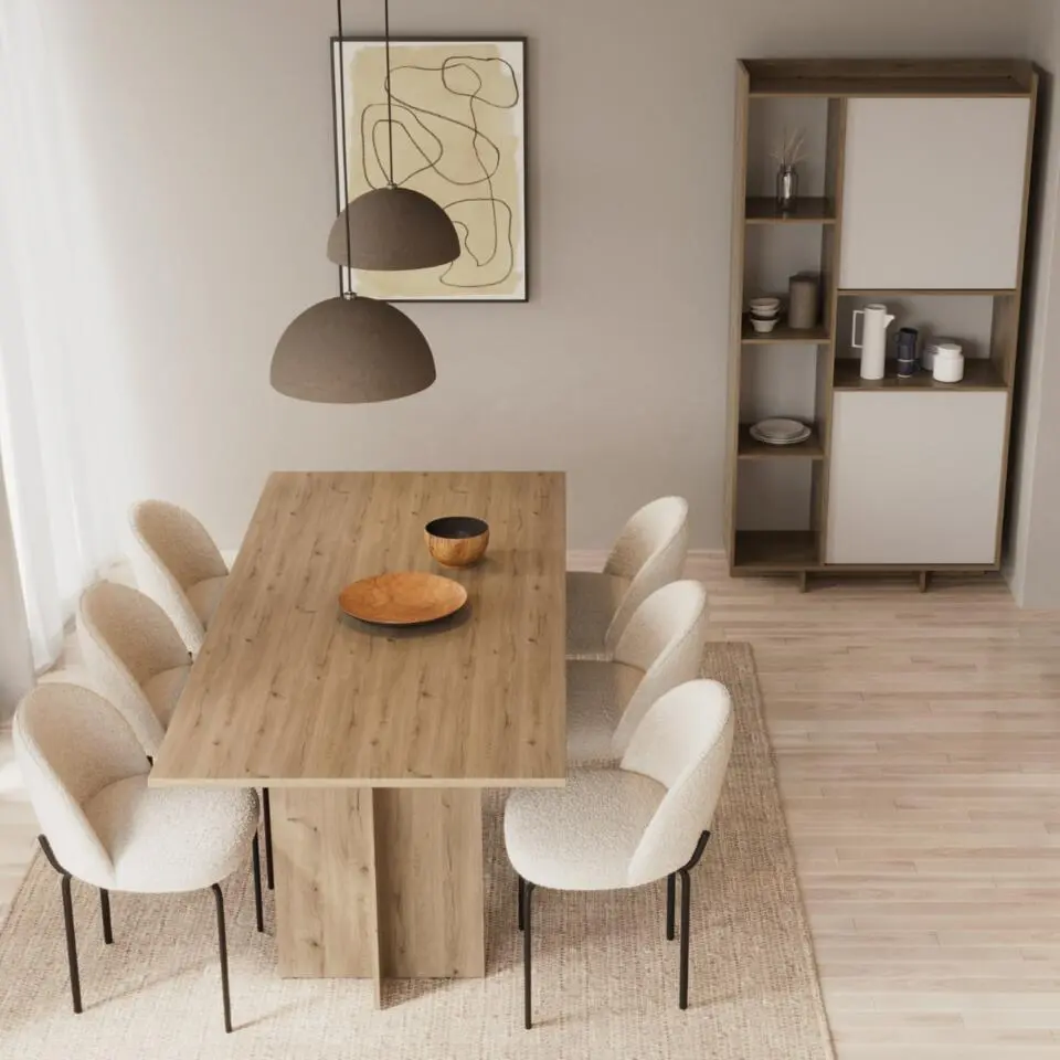 CALICOSY - Tisch LEAD - 90x165,6x73,7 cm