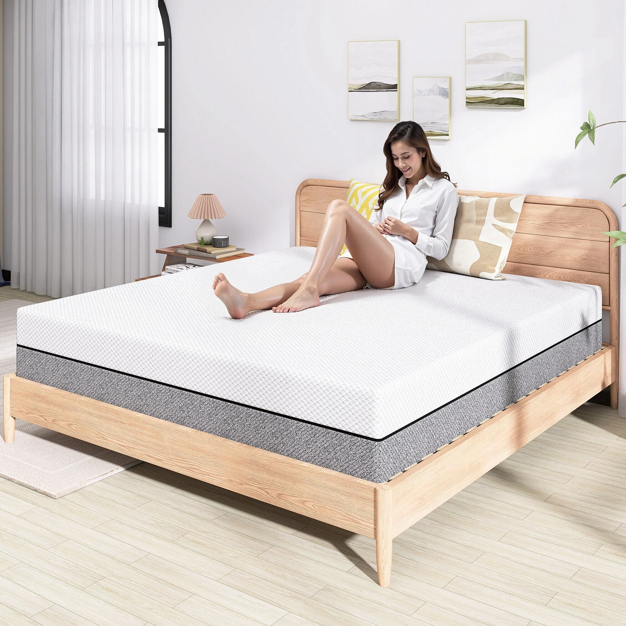 10 Medium Memory Foam Mattress in a Box