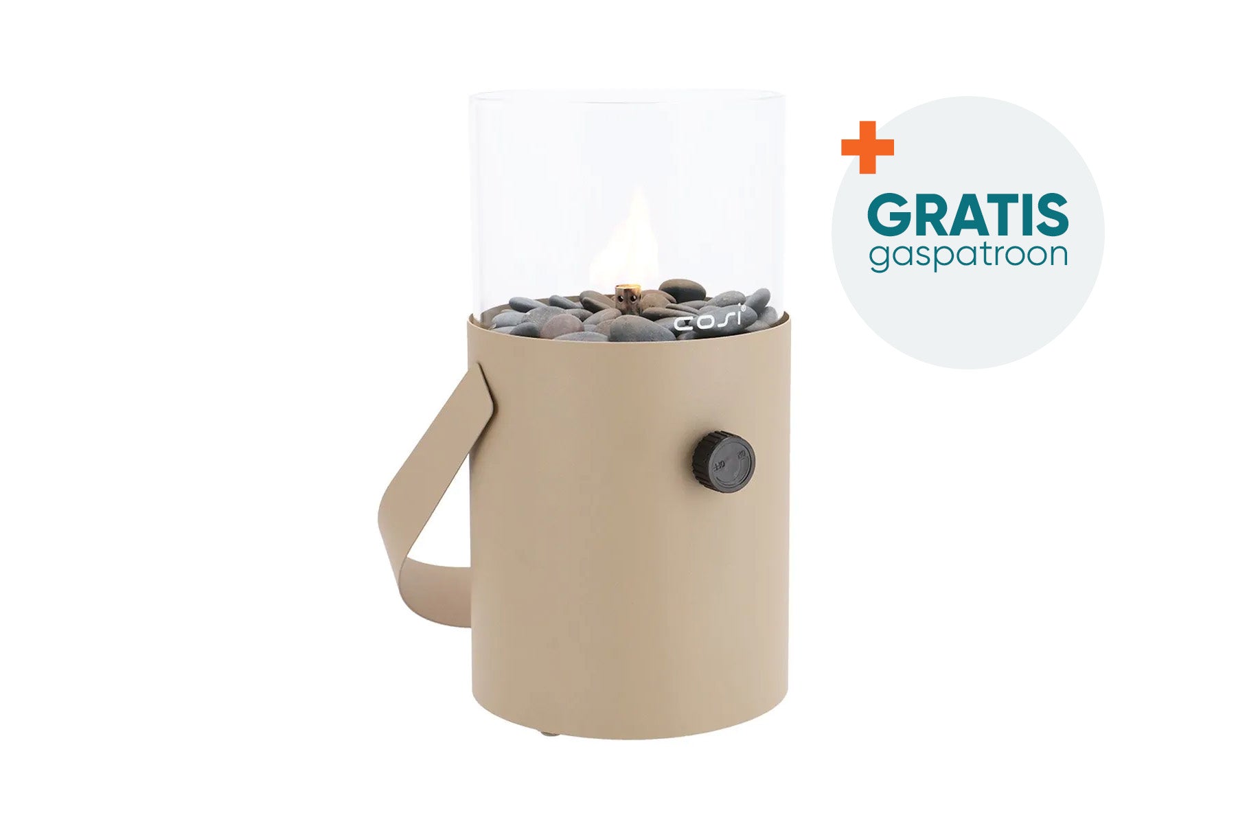 Cosiscoop terra brown - Original - gaslantaarn met gaspatroon