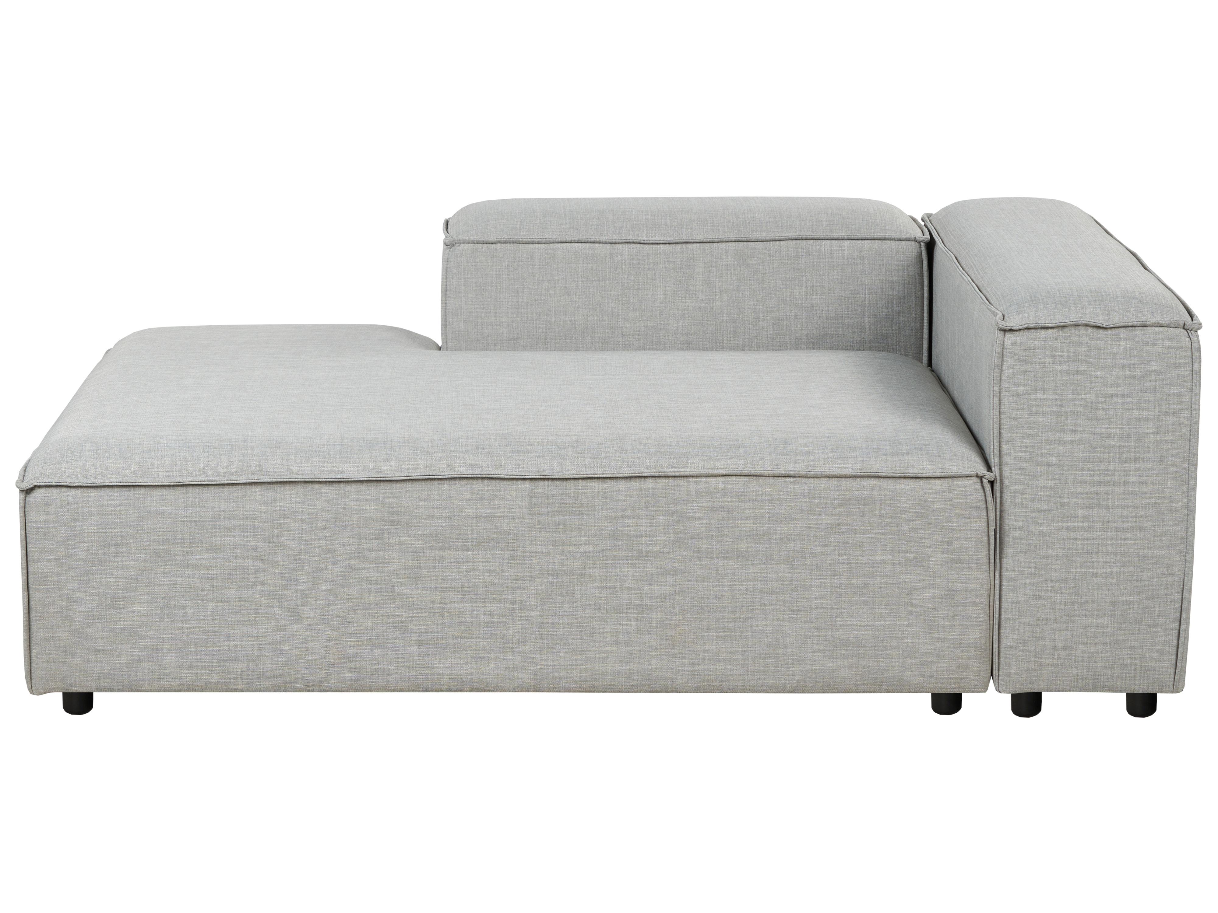 Right-Hand Chaise Longue ARDAL Fabric Light Grey