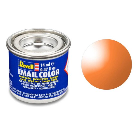 Revell Clear Orange Enamel Paint 14ml (30)