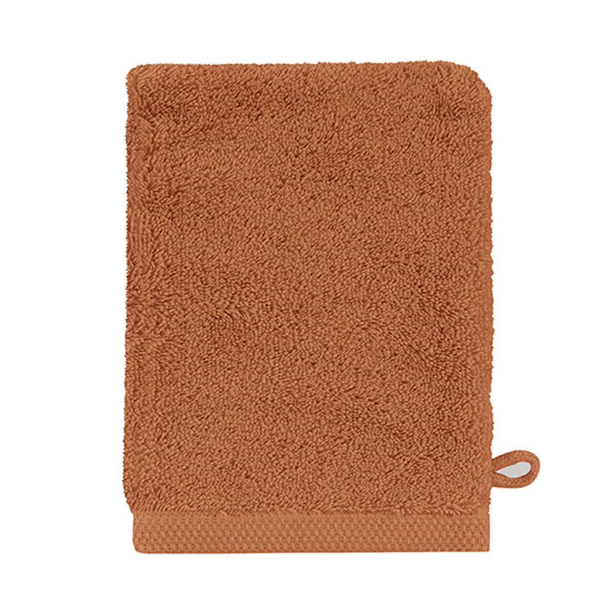ESSENTIEL - Gant de toilette en coton bio orange 16x21
