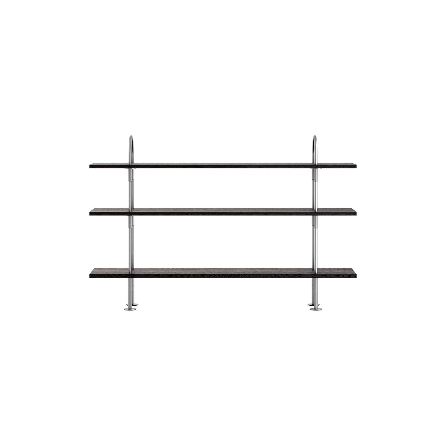 Keen Shelving, steel/ash veneer